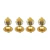 Peacock Tealight Set Of 5 In Gold Colour