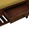 Sarpsborg Solid Wood Shoe Rack with Seating in Walnut Brown finish