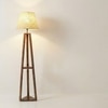 Vantage Beige Jute Floor Lamp with Beige Jute Base