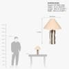 Saguaro Handicrafted Tall Table Lamp in White and Blue Colour