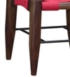 Yonnet Sheesham Wood Seating Stool In Brown & Black Colour