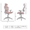 Reaii Mid Back Ergonomic Chair in Orange Colour
