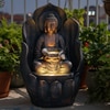 Buddha Face Shower Aqua Fiber Glass Indoor Fountain