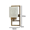 Eliante Modern Wall Lights Mild Steel & Glass Material Antique Gold & White Finish