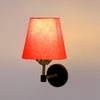 Devansh Metal Electric Wall Light in Black Colour with Orange Shade Count of 1 Light