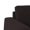 Granada Premium 1 Seater Fabric Sofa in Deep Brown Velvet Colour
