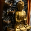 Brown Gold 5 Tier Buddha Water Fountain