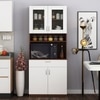 Markus Crockery Unit Walnut And Frosty White