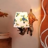 Devansh Metal Electric Wall Light in Antique Gold Colour with Multi Shade Count of 1 Light