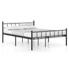 Weaver Metal Queen Size Bed In Black Finish