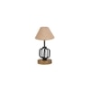 Laura Beige Jute Table lamp with Wood & Iron Base