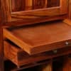 Rangrez Sheesham Wood Bar Cabinet in Honey Oak Finish