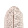 Ombre Moss Knit Pale Whisper Beige  And Ivory Cushion Cover 18X18 Inches