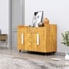 Hexa Red Multipurpose Storage Cabinet With 3 Drawer 2 Door in Giant Wood Colour