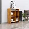 Hexa Red Multipurpose Storage Cabinet With 1 Drawer 1 Door in Giant Wood And Slate Grey Colour