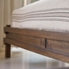 Quinlynn Solid wood King Size Bed in Provincial Teak Finish 72x78 inches