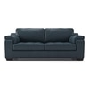 Trissino 3 Seater Luxury Italian Leather Sofa In Aegean Sea