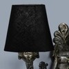 Devansh Metal Electric Wall Light in Antique Gold Colour with Black Shade Count of 2 Lights