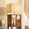 Agnes Beige Jute Floor Lamp with Beige Jute Base