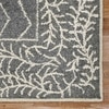 Rick Dark Gray Solid Woven Wool 8X5 Feet Carpet