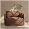 Cozychic Wood 1 Seater With Upholstery Non Storage Sofa In Red Colour