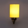 Devansh Metal Electric Wall Light in Antique Gold Colour with Yellow Shade Count of 1 Light