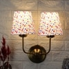 Devansh Metal Electric Wall Light in Gold Colour with Multi Shade Count of 2 Lights