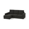 Apollo Sofa (Colour : Graphite Grey, Cushion : Soft, Back Type : High Back, Seating Capacity : Left Aligned 2 Seater + Left Aligned Chaise)