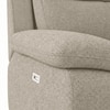 Emila Fabric Left Aligned Three Seater Sectional Recliner in Fossil Weave Colour
