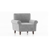 Oxford 1 Seater Fabric Sofa In Granite Weave Colour