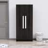 Hexa Red Wooden 2 Door Wardrobe with 4 Shelves in Flower Wenge Colour