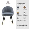 Momence Metal Accent Chair in Grey Colour