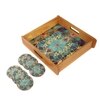 Mandala Wooden Tray & Coaster Set
