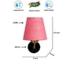 Devansh Metal Electric Wall Light in Black Colour with Pink Shade Count of 1 Light