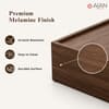 AIAN Darby Queen Size Hydraulic Storage Bed in Walnut Colour