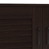 Bennis 21 Pair Shoe Rack in Dark Walnut Finish