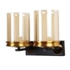 Eliante Modern Wall Lights Mild Steel & Glass Material Antique, Brown & Champaign Finish