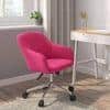 Ferriss Fabric Study Chair in Fuchsia Pink Colour