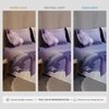 Stoa Paris Super King Size 100% Cotton Bedsheet with 2 Pillow Covers  Size Lavender Lilac