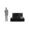 Aglaea Solid Wood Queen Size Drawer Storage Bed In Melamine Finish