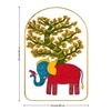 Gond Tree of Life Wall Art Painting Set of 2 with Gold Frame 16 x 24 Inch