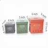 Galvanized Rectangular Metal Onion Potato Garlic Storage Container Set In Multicolor Colour
