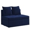 Midora 1 Seater Pull Out Sofa cum Bed  in Navy Blue Colour