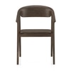 Hague Solid Wood Dining Armchair In Danish Walnut Finish