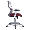Wiwngas Mid Back Ergonomic Chair in Maroon Colour