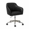Doe Buck Colm Modern Black Leatherette Office Chair