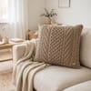 Kennedy Dove Beige Decorative Cushion Cover 16 x 16 Inches