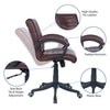 Joorrdonn Mid Back Executive Chair in Brown Colour
