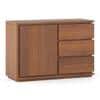 Vector Solid Wood Sideboard in  Amber Walnut Finish