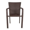 Boulder Wicker Table And Chair Set Brown Black Dual Tone Finish